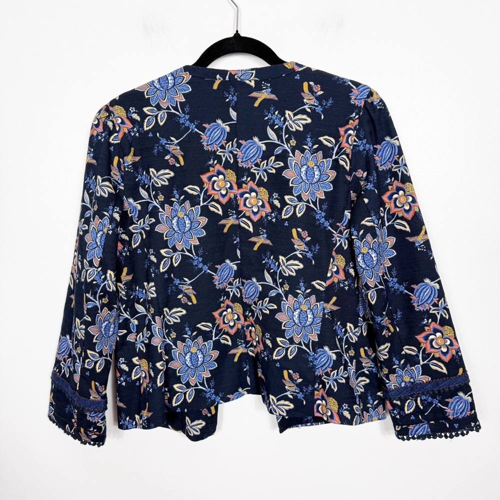 LOFT Evening Garden Floral Jacket Size 8 - Picture 7 of 7